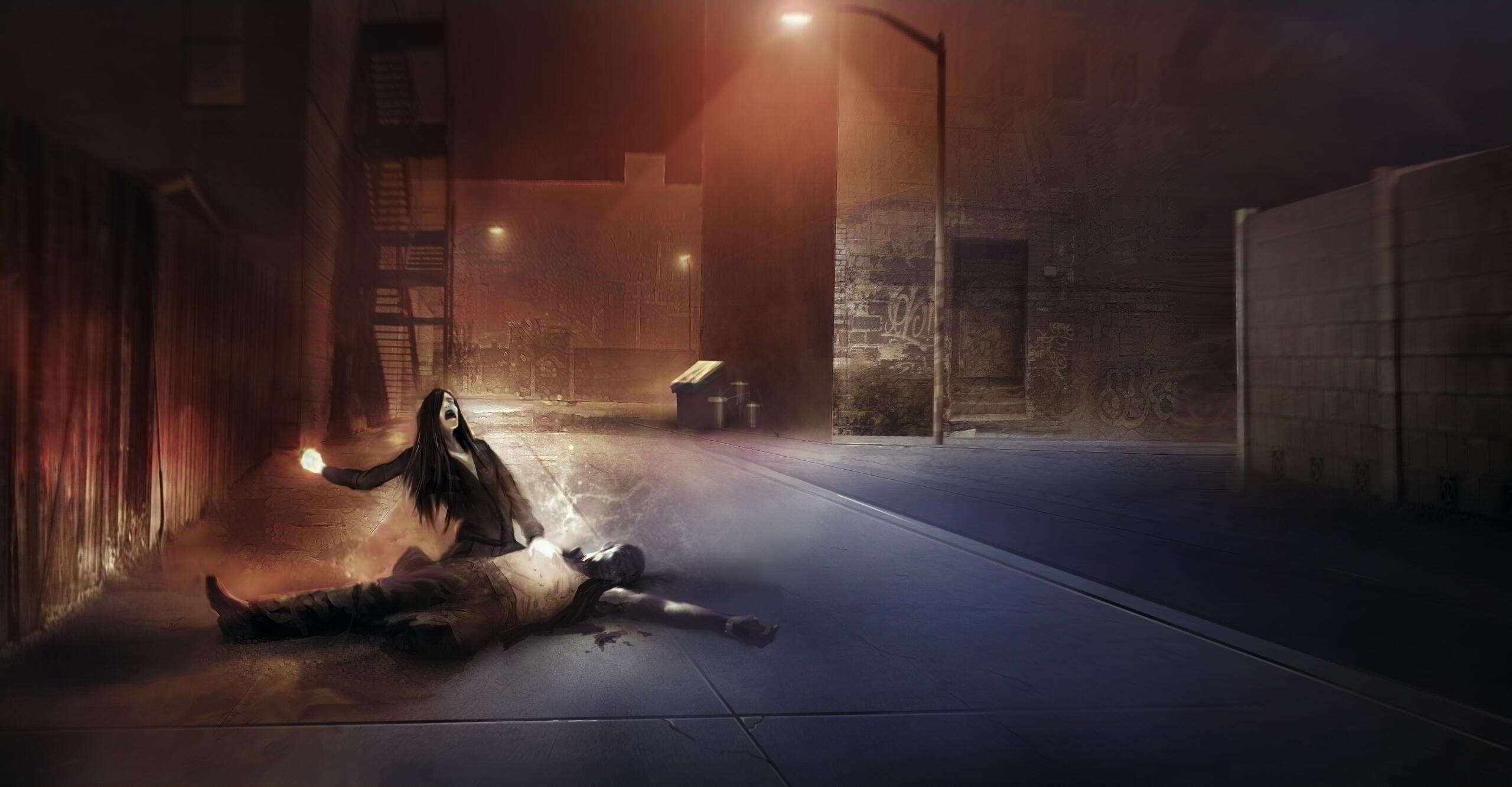 Jade magically heals Von absorbing his pain and memories